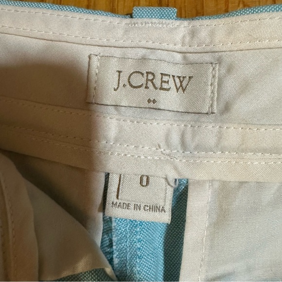 J CREW SHORTS WOMENS LIGHT BLUE 100 % COTTON SIZE 0 (e5 - Picture 7 of 7
